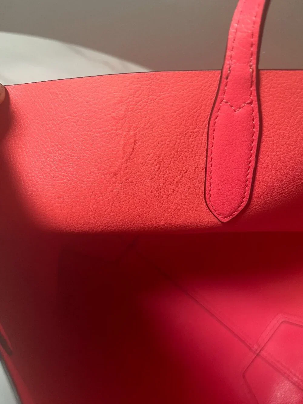 Kate Spade Arbour Hill Elodie Navy Pink Reversible Leather Tote Shoulder Bag